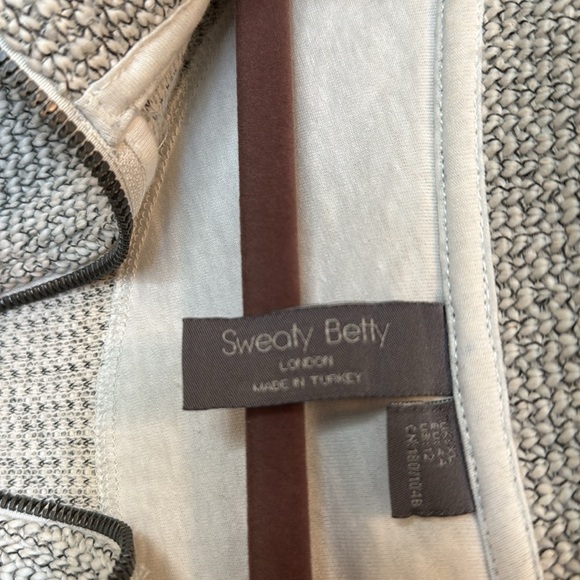 Sweaty Betty Restful Boucle 1/2 Zip sweatshirt Womens 12 Workout cowl neck Warm - Picture 10 of 14